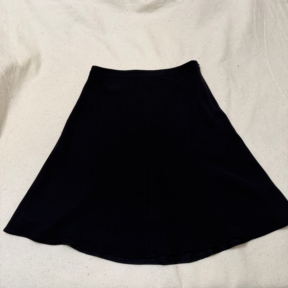 LOFT Black A Line Skirt 10P